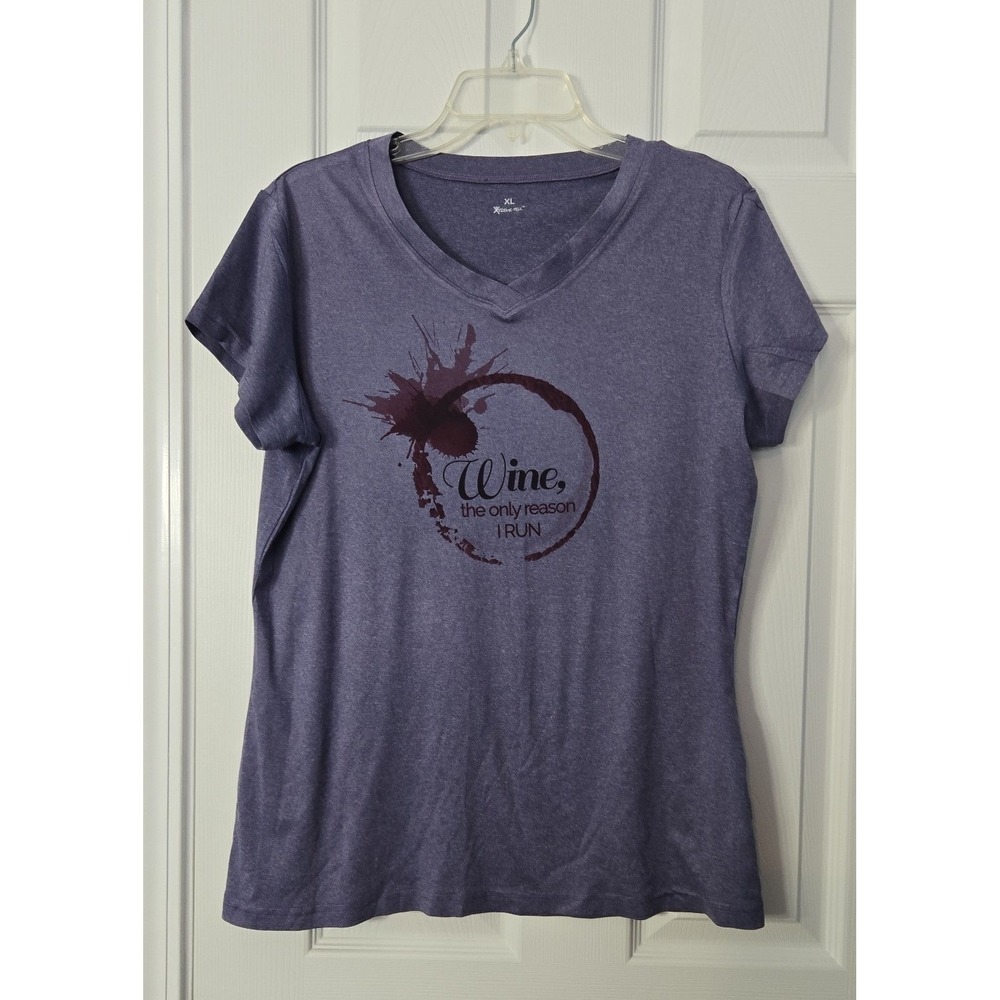 Xtreme Tek Womans Short sleeve Top Size XL Purple